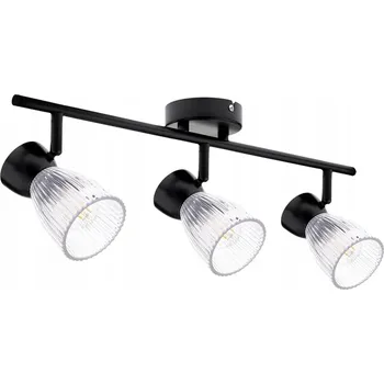 Stropní svítidlo se skleněnými stínidly černá BEST BLACK 3xE14 ML9972 Milagro