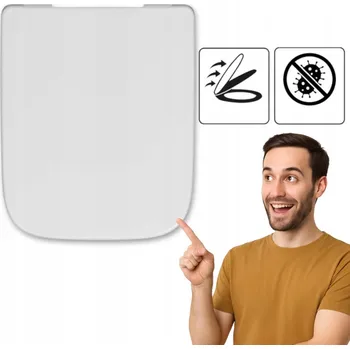 WC sedátko WC sedátko Hamberger s pomalým sklápěním, bílé, duroplast