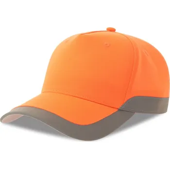 Pracovní přilba Atlantis Headwear Kšiltovka Helpy-S, 5 panelová, bezpečnostní COT330280z1799-orange fluo UNI Oranžová fluor