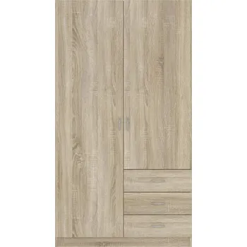 Šatní skříň GAYA šatní skříň 2D3S, dub Sonoma