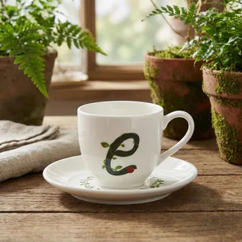 LA PORCELLANA BIANCA Solotua E 90 ml - porcelánový espresso šálek se podšálkem