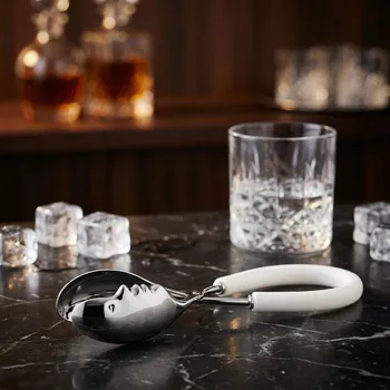 BUGATTI Molla Kiss white - kleště na salát z nerezové oceli