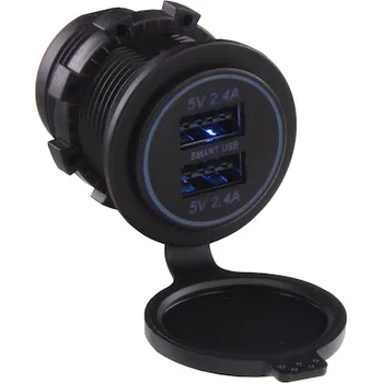 Autodíl 2x USB zásuvka 12 - 24V, 4,8A, 34552N