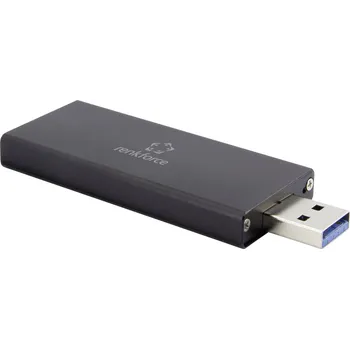 Pevný disk Renkforce RF-4521561 Pouzdro pro SSD M.2 USB 3.0 5 GBit/s M.2 SATA 2230, 2242 RF-4521561