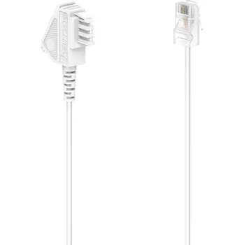 Hama DSL kabel [1x telefonní zástrčka TAE-F - 1x RJ45 zástrčka 8p2c] 3 m bílá