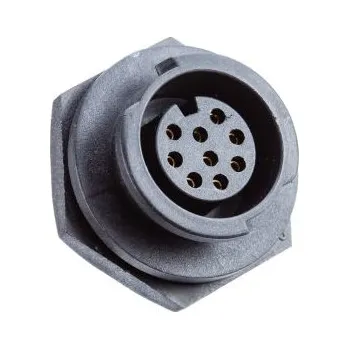 Elektrický konektor Amphenol Industrial Kulatý konektor, Zadní montáž, počet kontaktů: 4, Zástrčka, pohlaví kontaktu: samice, IP68