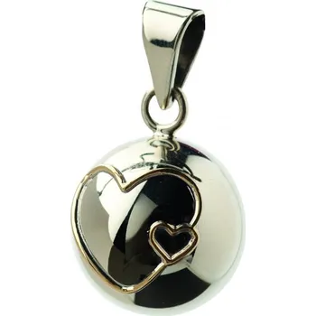 Šperk Bola Těhotenská rolnička ESSENTIALS Double hearts