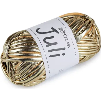 Příze Pletací příze Juli metalická 100 g Balení: 1 ks, Varianta: 12 zlatá sv. - 8596475727785
