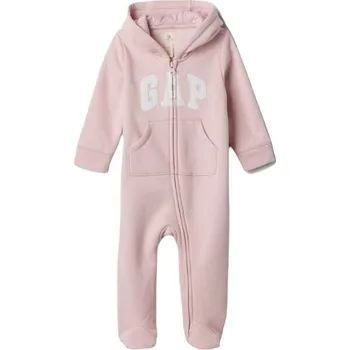 Dětský overall Dětský overal GAP LOGO 3-6M Růžová, Bílá