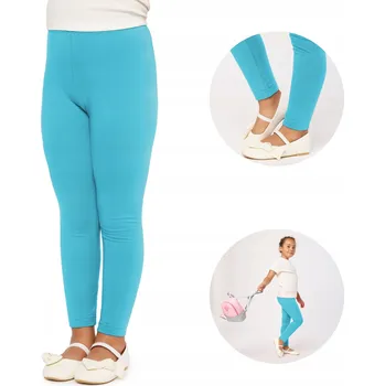 Dívčí oblečení Dívčí legíny s dlouhým rukávem bavlna MS10-225 Zelená 140