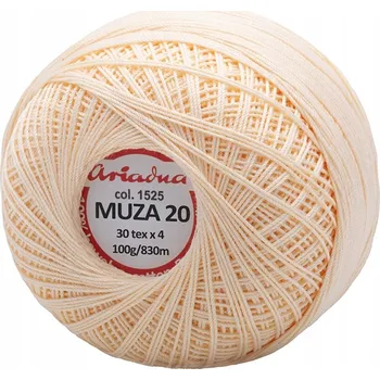 Příze Háčkovací Příze Muza 20 / 100 g / 1525 světlá meruňka