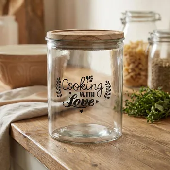 Dóza na potraviny TOGNANA Dolce Casa 1,85 l - skleněná nádoba / kontejner na sypké produkty s víkem