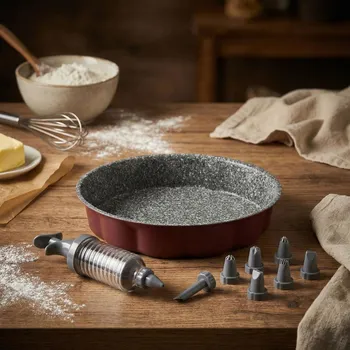 Plech na pečení TOGNANA 26 cm – kulatá forma na pečení a sada na zdobení