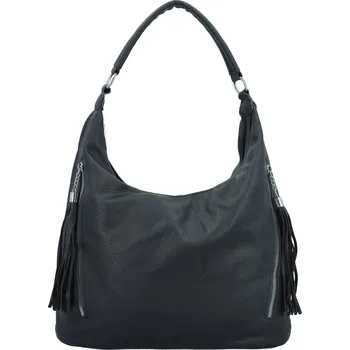 Kabelka Módní dámská koženková kabelka na rameno Tiagos, tmavě modrá