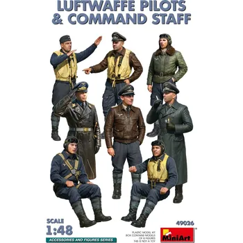 Plastikový model 1:48 Luftwaffe Pilots and Command Staff
