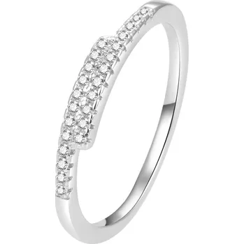 Prsten Třpytivý stříbrný prsten se zirkony AGG259 Beneto / Obvod: 52 mm - 52 mm