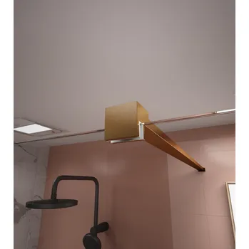 Erga Paris, stabilizační vzpěra pro sprchové zástěny o tloušťce skla 8mm, délka max. 150cm, zlatá matná, ERG-V02-PARIS-BAR-GB