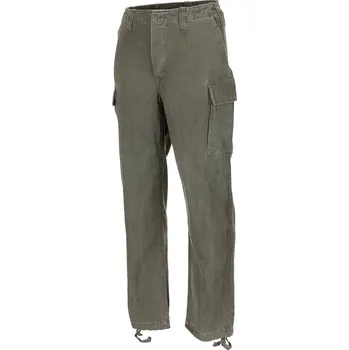 Pánské kalhoty Kalhoty BW styl moleskin předeprané STONEWASHED ZELENÉ velikost: XXL