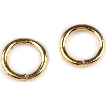 Kroužek Ø12 mm, střední, 4 žluté zlato