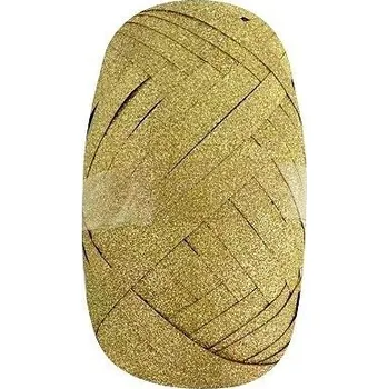 Stuha Stuha dárková se zlatým glitrem 0,5 cm x 30 m