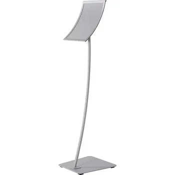 Stojan na noze - Arc Menuboard s rámem A4 - Stříbrný