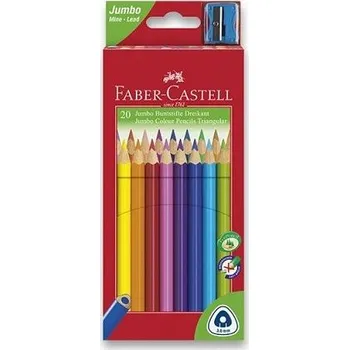 Pastelka FABER Trojhranné pastelky Jumbo 20ks