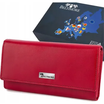 Peněženka Beltimore dámská peněženka z pravé kůže červená