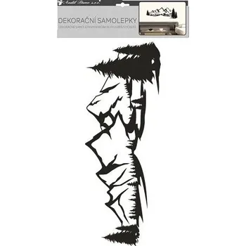 Samolepící dekorace Samolepka na zeď černé hory 32 x 60 cm