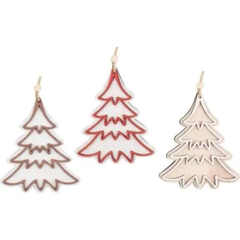 Velikonoční dekorace Strom dřevěný na zavěšení 11 cm