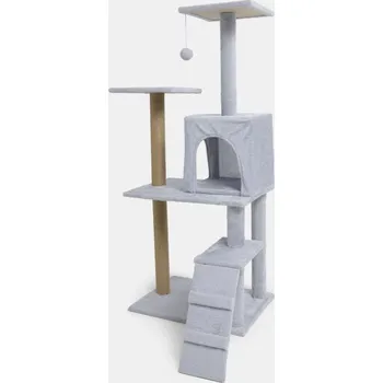 Sinsay - Multifunkční škrabadlo pro kočky s domečkem - šedá - 820IA-85X - 820IA-85X-ONE