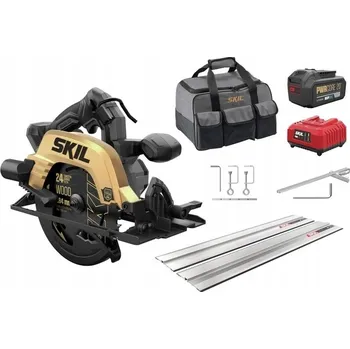 Okružní pila Okružní pila Skil 20V 3575 DB 184mm + Vodící lišta 1x4.0Ah Baterie a Taška