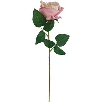 umělá květina Růže světle růžová X5791-05
