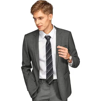 Pánský oblek Best Fashion Pánský společenský oblek pro business a slavnosti Velikost: XXS, Barva (Varianta): Šedá