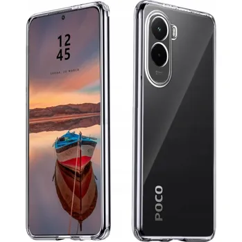 Pouzdro na mobilní telefon POUZDRO PRŮHLEDNÉ CRYSTAL LIQUID PRO POCO M7 4G 2x SKLO