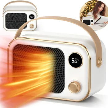 Teplovzdušný ventilátor PŘENOSNÝ TERMOVENTILÁTOR TOPIDLO DO POKOJE, KANCELÁŘE 2 NASTAVENÍ TEPLOTY