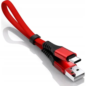 Datový kabel Kabel Interlook USB - USB typ C 0,3 m červený