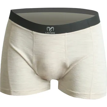 Pánské spodní prádlo BOKO pánské boxerky ze směsi BAMBUS a MERINO VLNA - Béžová 7200 / XXL / Béžová