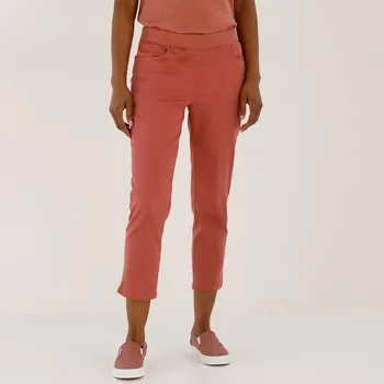 Pánské oblečení Pohodlné 3/4 kalhoty s pružným pasem růžové dřevo 56