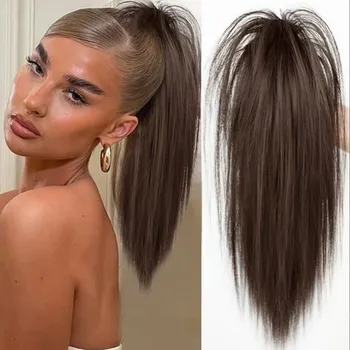 Příčesek Culík na skřipci rovný - vodopád světle hnědý