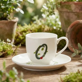 LA PORCELLANA BIANCA Solotua O 90 ml - porcelánový espresso šálek se podšálkem