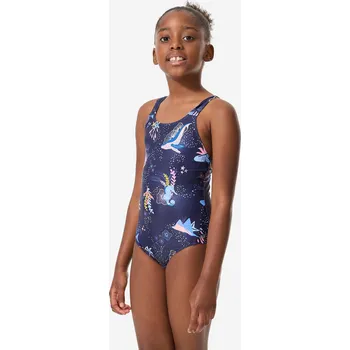 Dámské plavky DECATHLON Dívčí jednodílné plavky Vega 5-6 LET