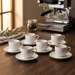 TOGNANA Every Day Golf 90 ml 6 ks - hrnek s hrnkem. - porcelánové šálky na espresso s podšálky