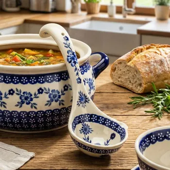 Naběračka BOLESŁAWIEC GU-1367 DEK. 273 - keramická naběračka