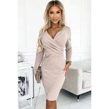 Dámské šaty Numoco 398-3 béžové L