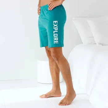 Dámské pyžamo Pyžamové jednobarevné šortky s motivem tyrkysová 36/38