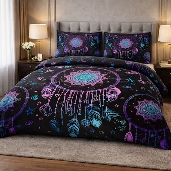 Povlečení 2-dílné ložní povlečení - Neon Mandala