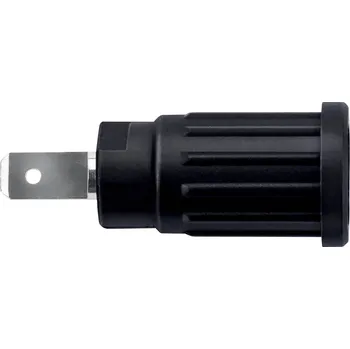 Příslušenství k měřicímu přístroji Schützinger SEPB 7089 Ni / SW bezpečnostní lisovaná zásuvka 4 mm černá 1 ks