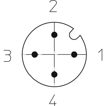 Lutronic 1210 04 002 2m upravený zástrčkový konektor pro senzory - aktory, 1083, piny: 4, 2.00 m, 1 ks