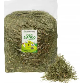 Krmivo pro hlodavce Krmivo pro hlodavce Factoryherbs Seno s heřmánkem přírodní 1 kg