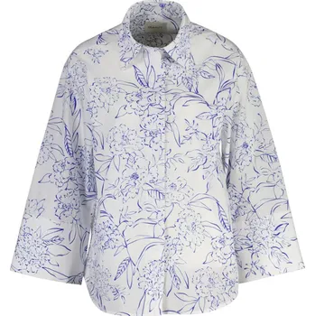 Dámská košile KOŠILE GANT REL FLORAL PRINT POPLIN SHIRT WHITE